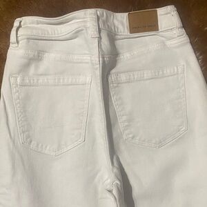 American Eagle Outfitters Women's Cream High Rise Jeans